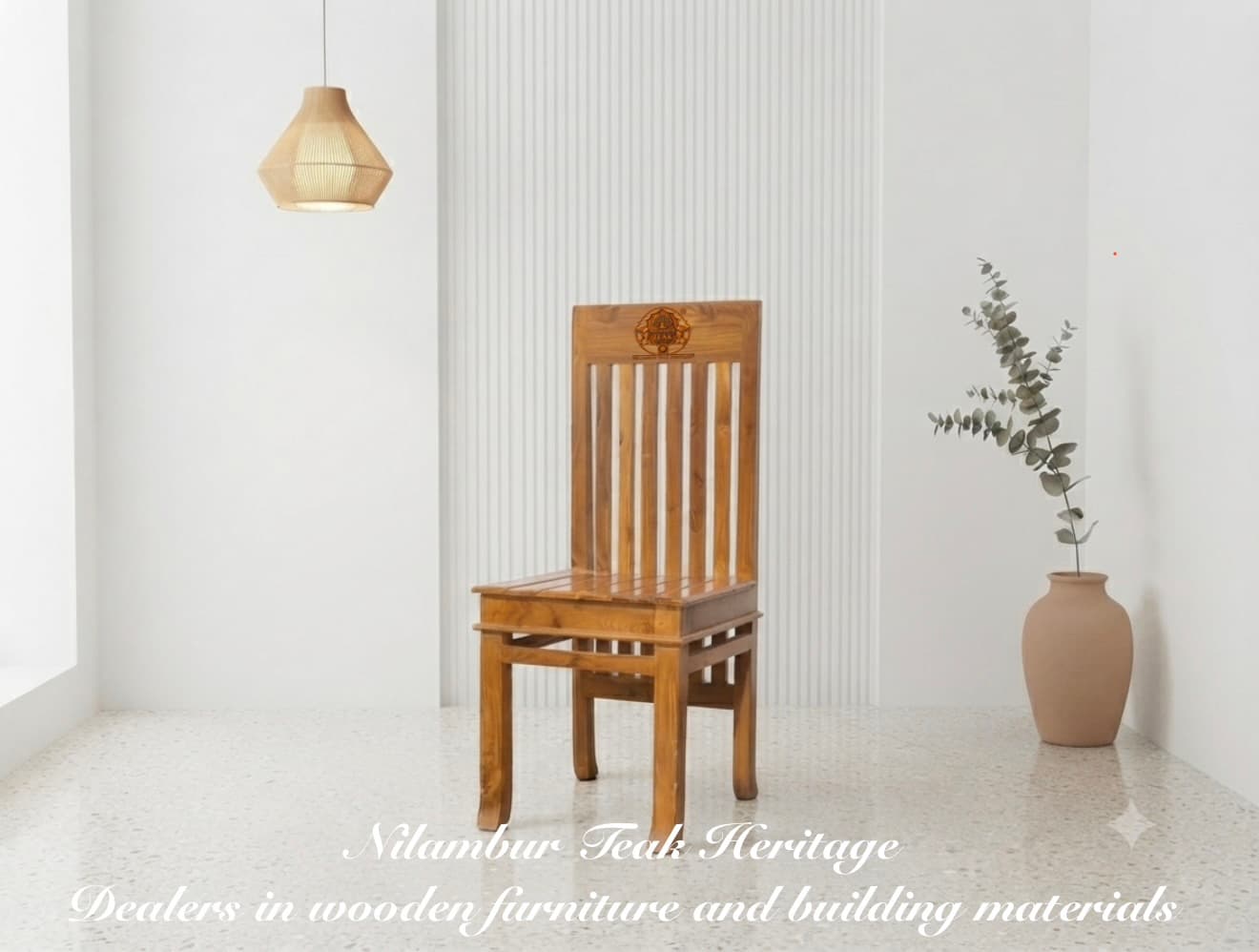 Vertical Slatted Dining Chair