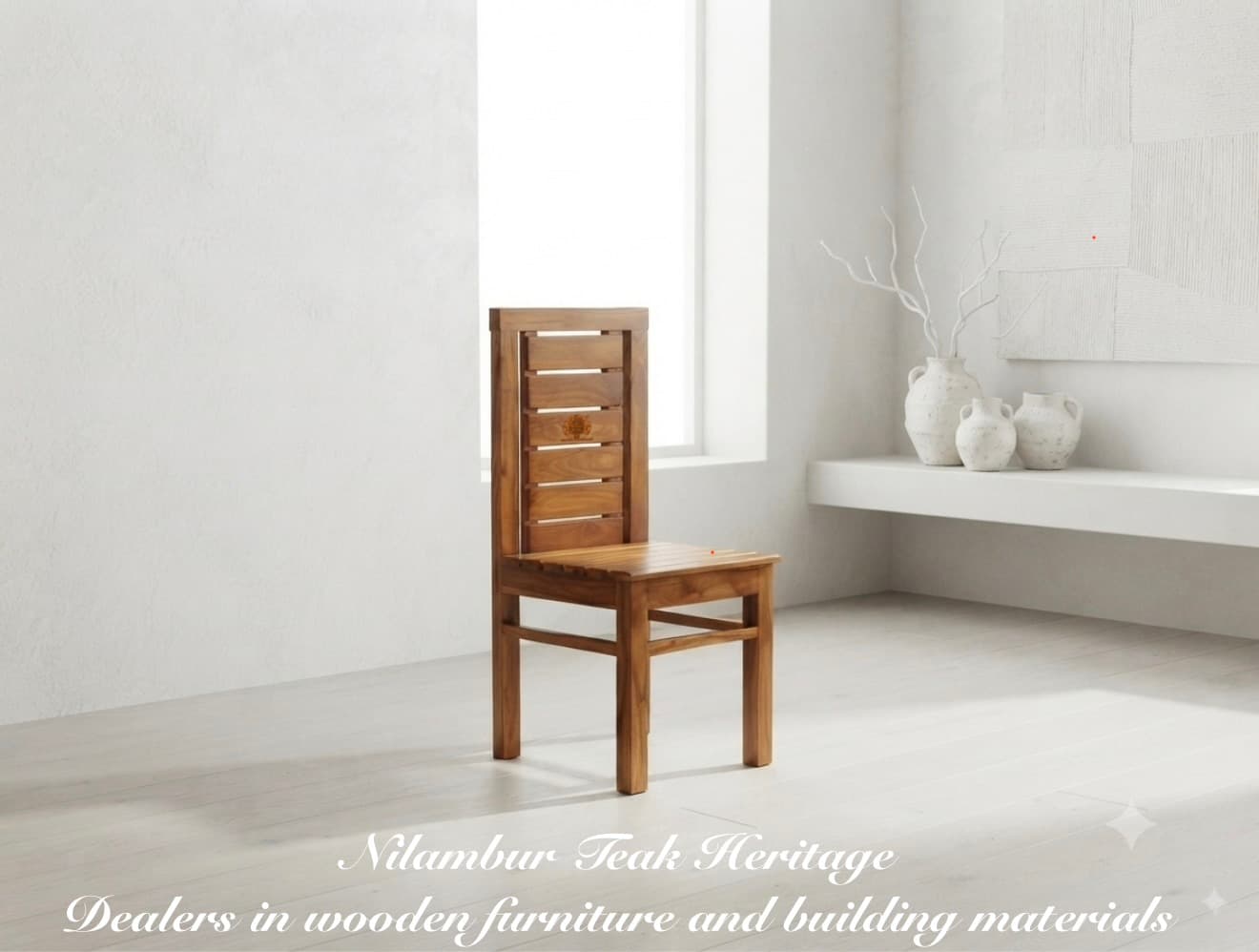 Horizontal Slat Dining Chair