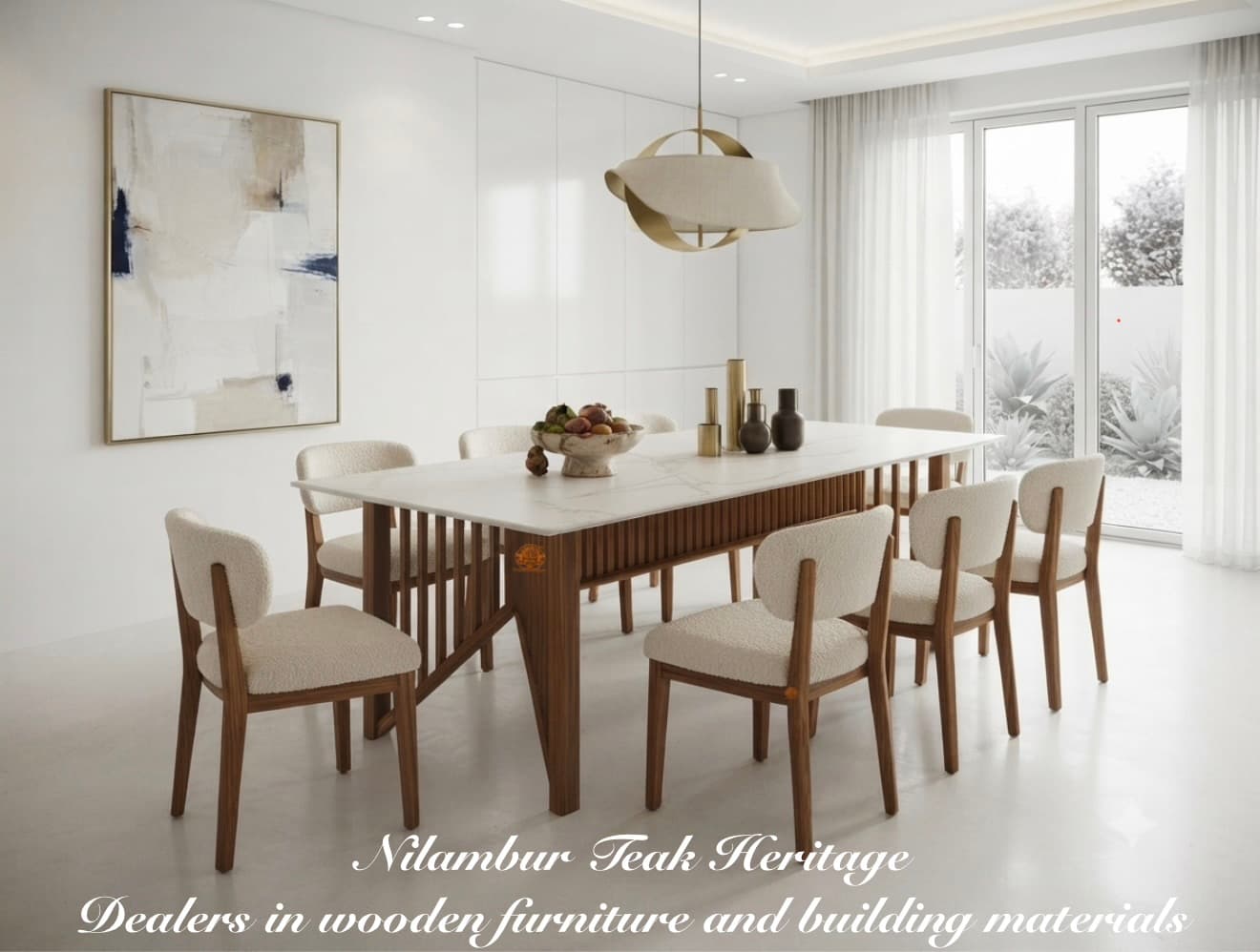 Upholstered Table set