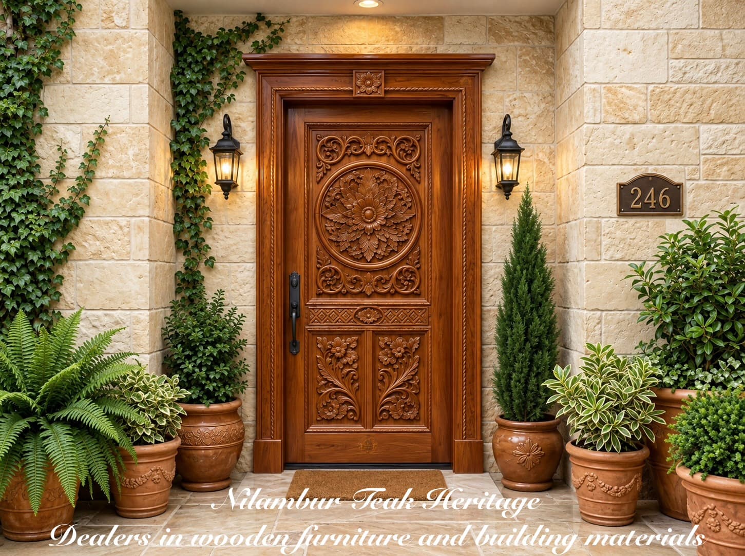 Carved Teak Doors